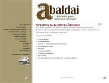 Tablet Screenshot of abaldai.lt